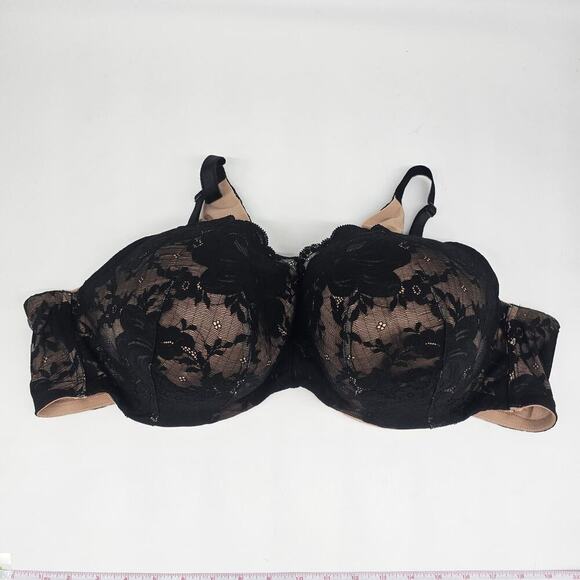 Torrid Curve Black and Tan Lace Bra - Picture 9 of 9